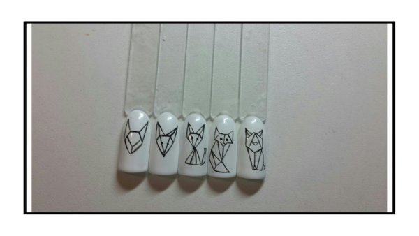 Простые рисунки на типсах