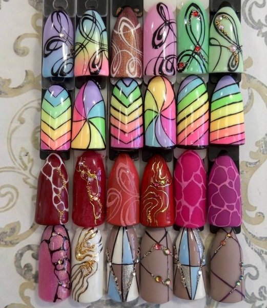 Мороженое маникюр пошагово