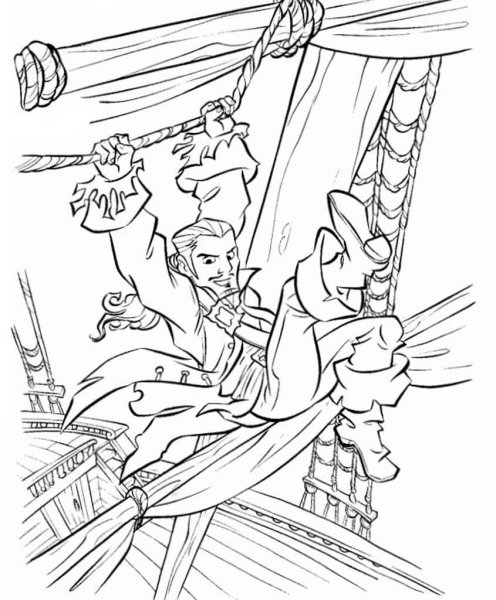 Синдбад раскраска