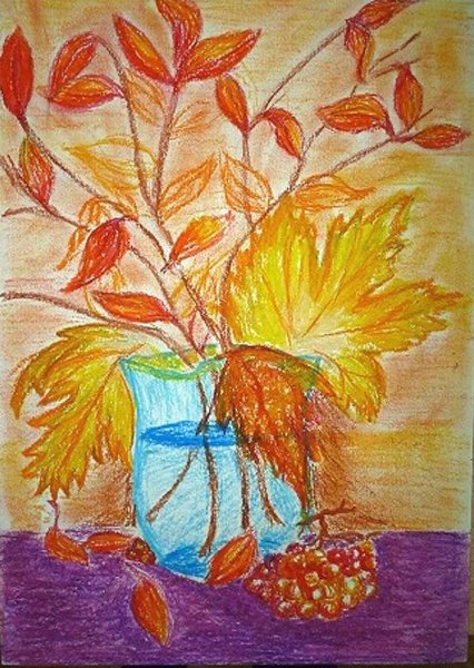 Рисование осенний натюрморт