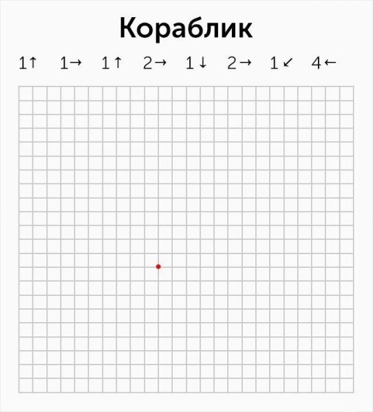 Клетки для графического диктанта для дошкольников