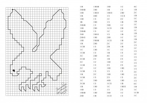 Математический диктант по клеточкам для дошкольников кораблик