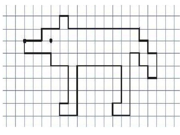 Рисунок по клеточкам для детей