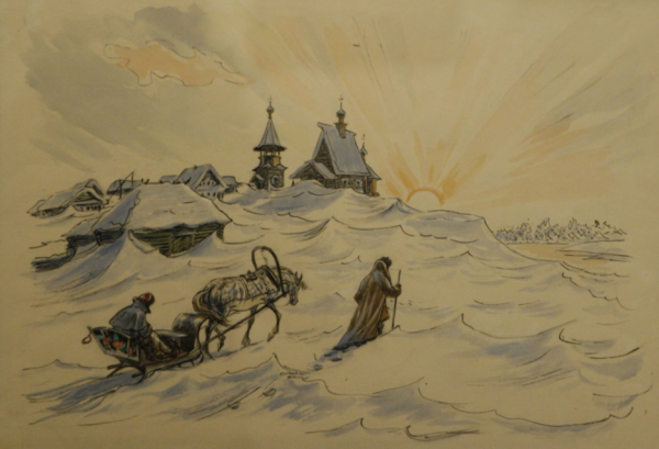 Иллюстрации к повести Пушкина метель