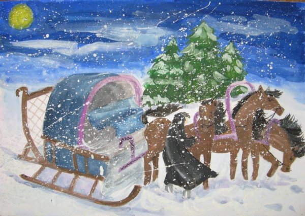 Иллюстрации к повести Пушкина метель