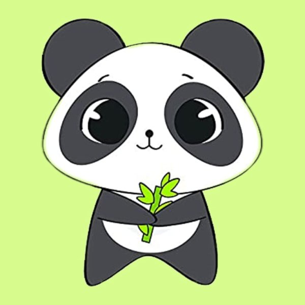 Панда для срисовки