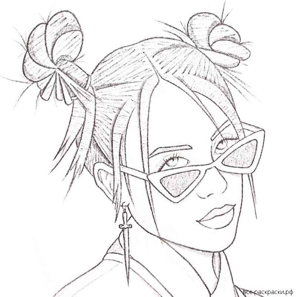 Билли Айлиш раскрасить