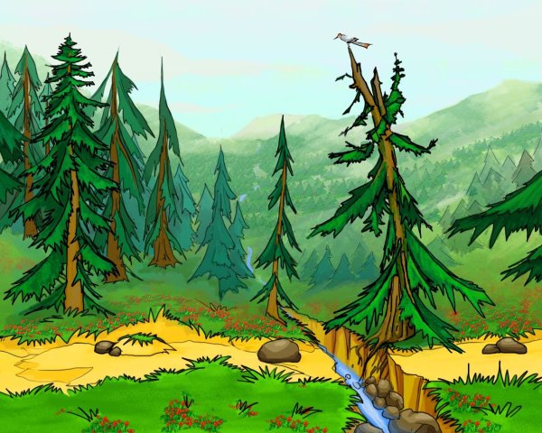 Иллюстрация леса