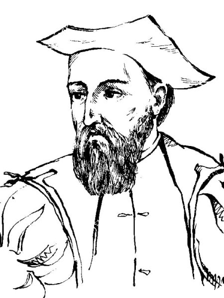 Марко поло рисунок карандашом