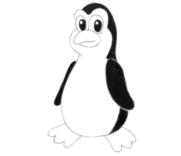 Пингвин рисунок