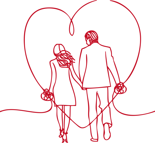 Для срисовки легкие карандашом для парочек