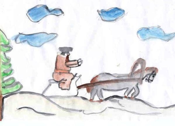 Иллюстрация к стихотворению зимняя дорога