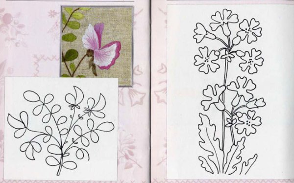 Рисунки для вышивания гладью для начинающих детей легкие