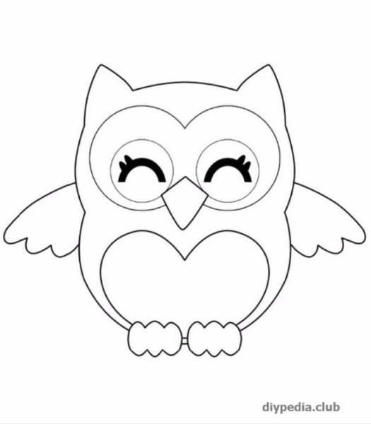 Игрушки из фетра выкройки Сова