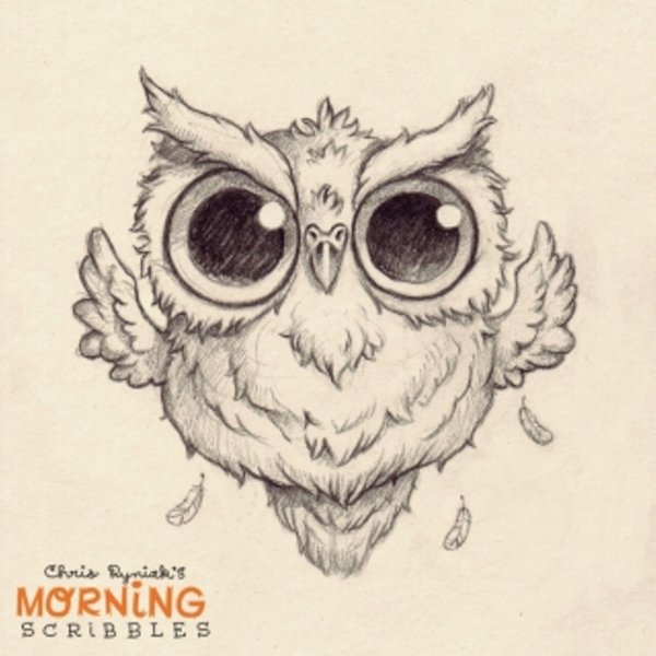 Милые рисунки для срисовки Сова