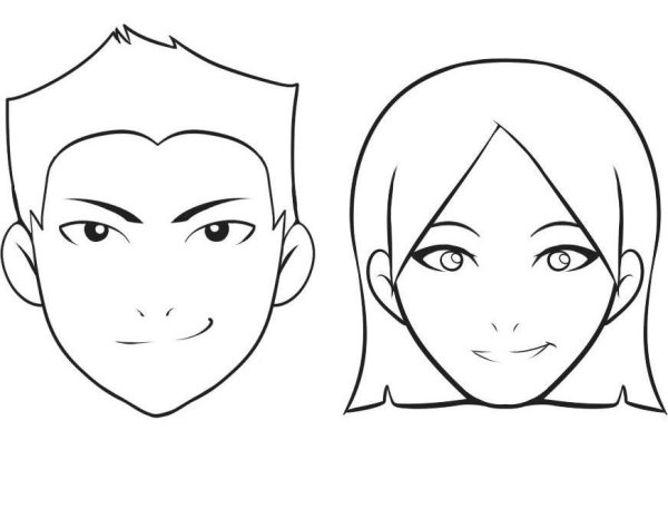 Портрет для срисовки легкий