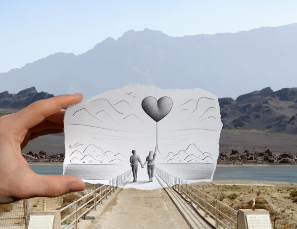 Дэн Хайне карандаш против камеры