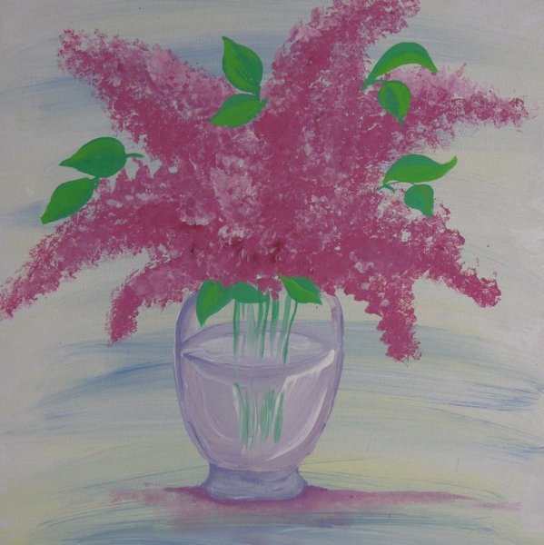 Рисование сирени