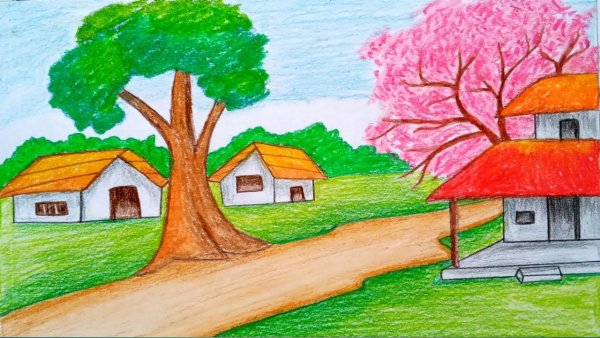 Рисунки природы карандашом для срисовки