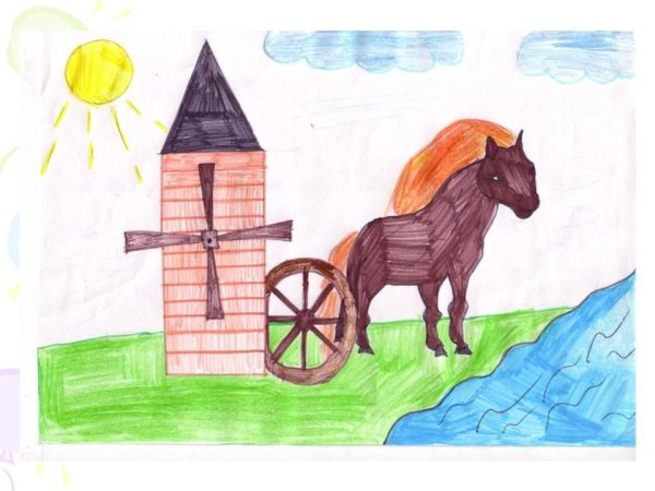 Рисунок к сказке тёплый хлеб