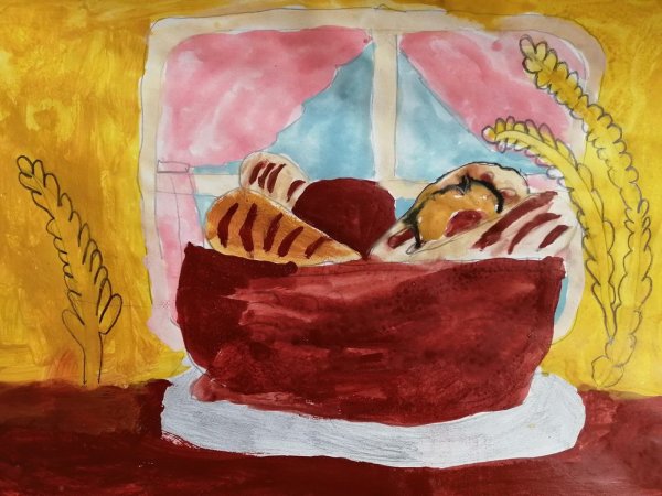 Легкий хлеб раскраска