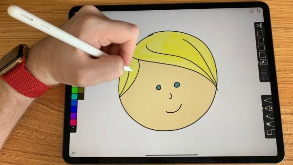 Рука со стилусом Wacom
