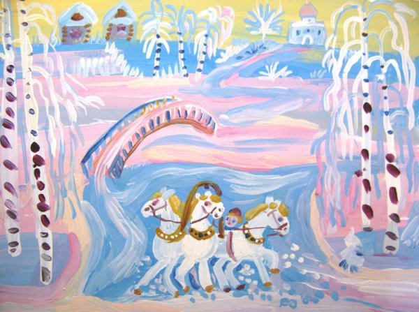 Рисунок на тему метель