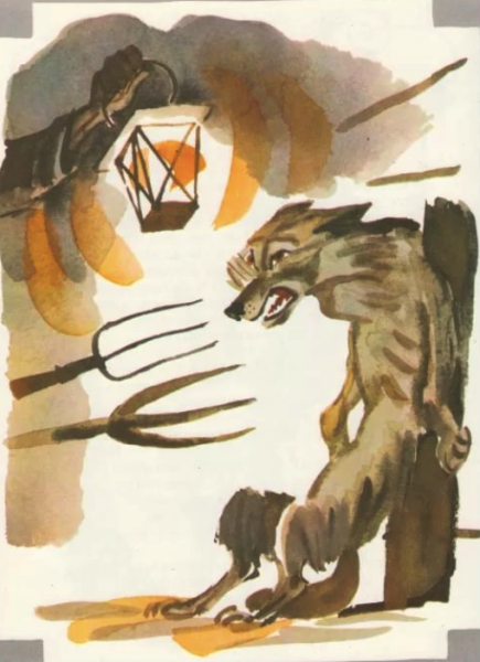 Нарисовать иллюстрацию к басне волк на псарне 5 класс