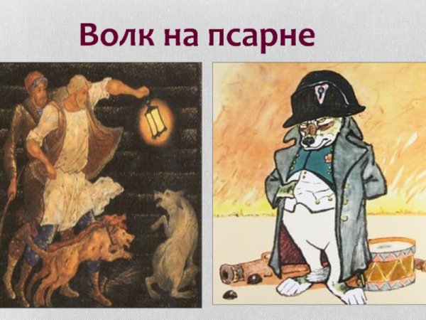 Крылов волк на псарне читать