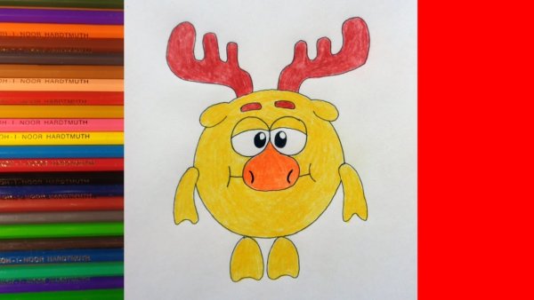 Лёгкие рисунки Смешарики
