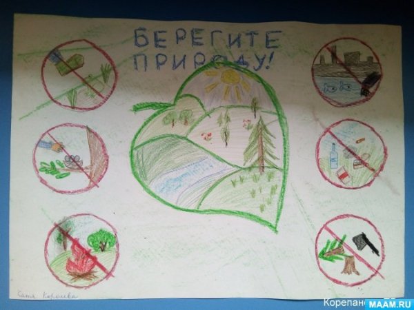 Рисунок на тему береги растения