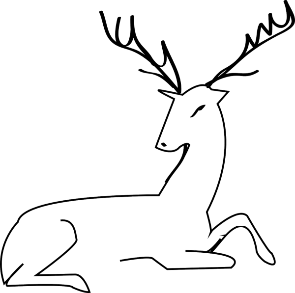 Картинки оленя для срисовки