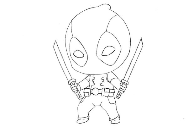 Дэдпул картинки раскраски