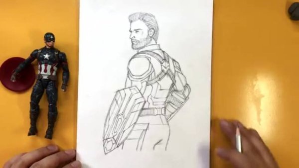 Железный человек для срисовки