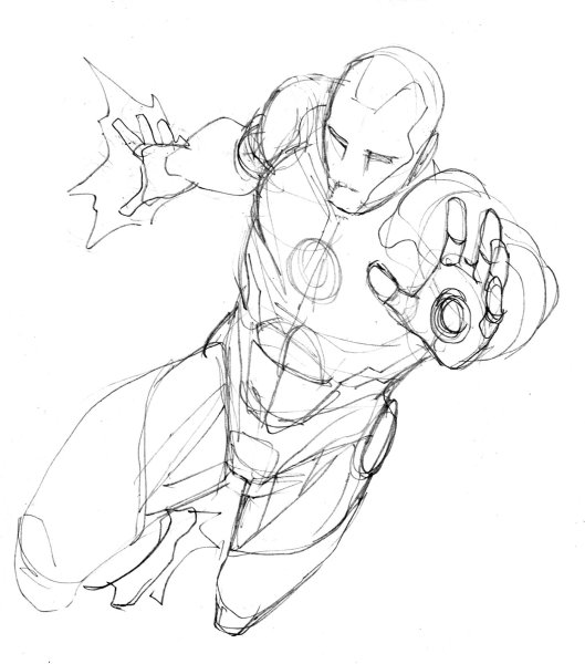 Марвел карандашом