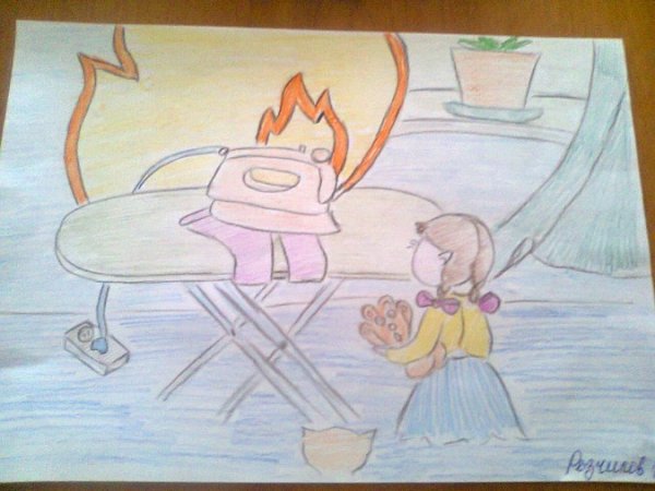 Рисунки на тему противопожарная безопасность для детей