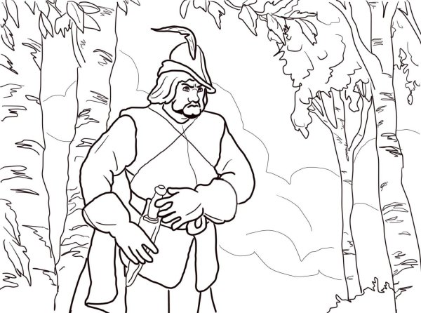 Рисунок к опере Иван Сусанин