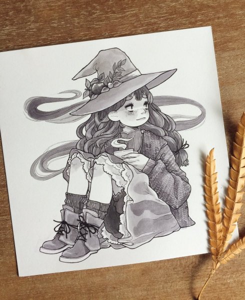 Скетч ведьмочки