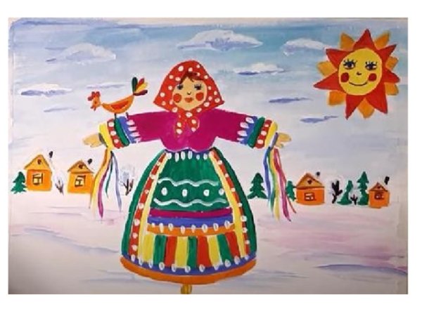 Рисование на Масленицу в детском саду