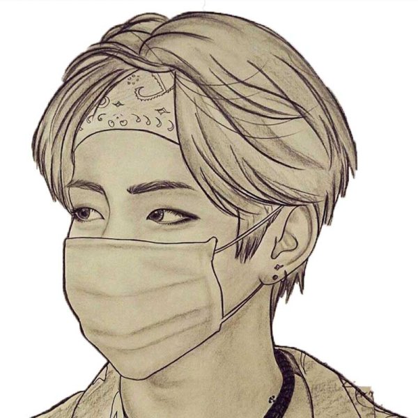 БТС для срисовки легкие