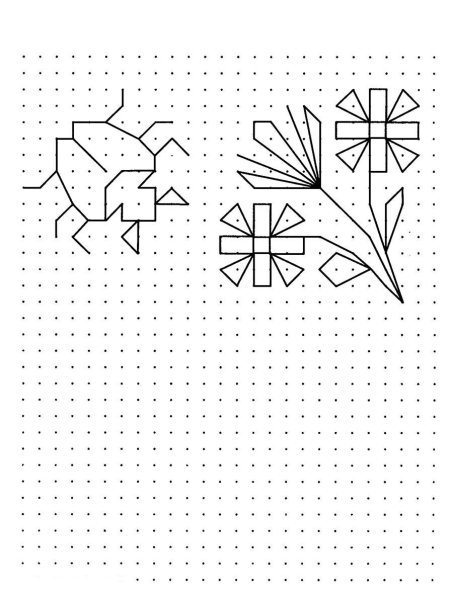 Графические узоры для дошкольников