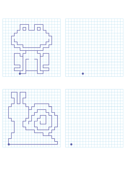 Рисование по клеточкам для детей