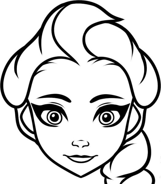 Раскраска портрет