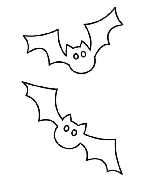 Раскраска летучая мышь на Хэллоуин