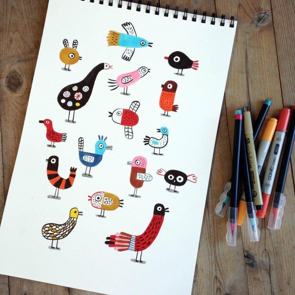 Милые рисунки для срисовки легкие