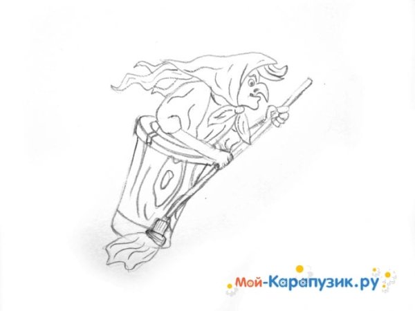 Баба Яга рисунок