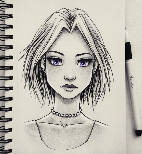 Картинки для срисовки девушки