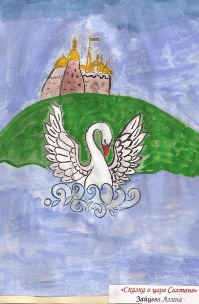 Иллюстрирование сказки а.с.Пушкина «Золотая рыбка»