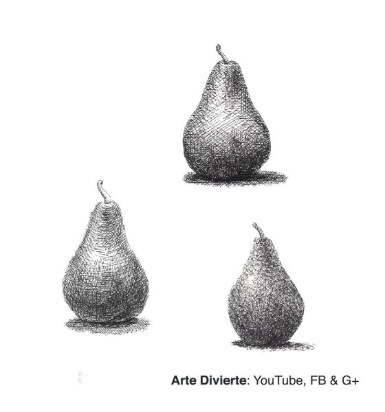 Нарисовать грушу карандашом