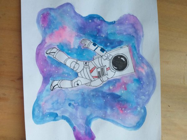 Как нарисовать космос